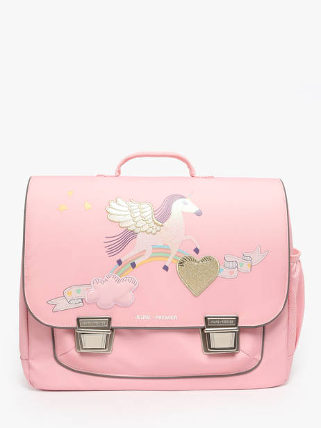Boekentas 2 Compartimenten Jeune premier Roze classics C